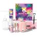 Buqikma Lash Cleaning Kit - Lash Cleanser for Eyelash Extension 60ML Lash Shampoo with Mini Lash Fan Rinse Bottle Cleaning Brushes Hair Band Eyelash Separator Tool Ideal Lash Wash Kit for Women Lash Shampoo Kit