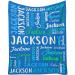 Give personalized blanket with name soft baby blanket plush winter for children adult gift for Christmas dark blue 130 150cm dark blue 130 150cm