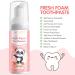 Peach Kids Foam Toothpaste | Low Fluoride | U-Shaped Toothbrush | Anticavity | Toddler & Children's Teeth Cleaning - Buy Online on GoSupps.com