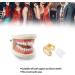 Shining Gold Hip Hop False Tooth Decoration for Halloween & Festivals | Unique Teeth Bling for Men & Women - Buy Online on GoSupps.com