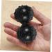 GLEAVI 3pcs Black Rattan Yoga Balls & Massage Lacrosse Balls - Perfect for Pain Relief & Relaxation - Buy Online on GoSupps.com