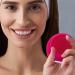 Anulely Face Cleansing Brush Electric Facial Brush Delicate Silicone Face Wash Brush Waterproof Face Cleansing Brush for Effective Face Cleansing Pink/Red - Buy Online on GoSupps.com