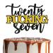 Twenty Seven Cake Topper Glitter Happy 27th Birthday Cake Topper Funny 27th Anniversary Party Decoration Twenty Seven Cake Pick