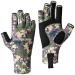 Bassdash Altimate Angller gloves Bicycle gloves sun protection fingerless winter gloves for men and women to kayaking paddling hiking cycling shooting training jungle camo xl