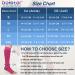 Knee High Medical Compression Socks 20-30 mmHg for Men & Women - Open Toe Support for Sports Travel Edema Varicose Veins - Rose Red Large - Buy Online on GoSupps.com