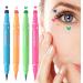 Eyeliner Pen - Precision Liquid Eyeliner Pad | Waterproof Liquid Eyeliner Pen for Long-Lasting Eye Makeup | 4pcs Double-Ended Colored Pad Eyeliner Set with Smooth Application - Buy Online on GoSupps.com