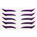 Autocollants Eyeliner Cils | D calque Fard Paupi res Femme - Adh sif Tenue Longue Bandes Pour Sorties Danse Voyage Sc ne M res Violet - Buy Online on GoSupps.com