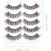 10 Pairs Color five pairs of eyelashes colored fake eyelashes colored end lashes eye glitter colored strip lashes faux lashes faux eyelashes half Russia slim Imitation - Buy Online on GoSupps.com