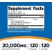 Nutricost Aloe Vera 20,000mg 120 Capsules - Gluten-Free, Non-GMO, Vegetarian (100mg 200:1 Extract) - Buy Online on GoSupps.com