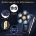 Roziapro Head Shavers for Men 6D Electric Rotary Shaver Multifunctional Mens Bald Head Shaver Cordless Electric Razor for Men Waterproof Head Shaver Rechargeable Razors for Balding Man - Buy Online on GoSupps.com