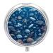Round Pill Box Underwater Marine Life Print 3 Compartment Medicine Pill Case Print Pill Organizer Decorative Metal Portable Pill Box Pocket Pill Box Style-12