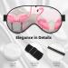 Love Flamingo Eye Mask - Soft & Adjustable Sleep Mask for Men & Women | Nighttime Comfort & Style - Buy Online on GoSupps.com