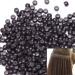 SEGO 100 pieces Nanorings with silicone 3 mm insert hair extension for microrings hairpieces dark brown