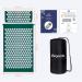 Lifegoods Acupressure Mat with Pillow - Battery-Powered Massage & Acupuncture Mat for Back Pain Relief - Green & White - Buy Online on GoSupps.com