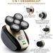 Telfun 5-in-1 Electric Razor for Men - Wet/Dry Rechargeable Rotary Shaver - 5D Floating Heads - Cordless Grooming Kit - Beard/Nose/Ear/Body Hair Trimmer - Face Cleaning Brush - Gifts for Men/Dad - Gold - Buy Online on GoSupps.com