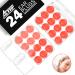 Ear Plugs Silicone Earplugs - 24 Pcs - ACVVIP Soft Reusable Noise Canceling Earplugs with Carrying Boxes for Sleeping Airplanes and Traveling - Orange