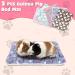 Sbayool 5PCS Guinea Pig Bed Mat - Warm Fluff Blankets for Small Animals - Ideal for Guinea Pigs, Rabbits, Chinchillas, Ferrets, Hamsters - 32x25cm Hearts Design - Buy Online on GoSupps.com