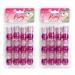 48 Pcs Beads Jewelry Making Kit DIY Hair Braiding Bracelet Ornaments Metallic & Galactic Jumbo Round Pony (Hot Pink)