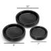 Black Plastic Plates - 10 Inch, 50 Count - Disposable Dinner Party Plates for All Occasions - Buy Online on GoSupps.com
