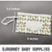 Portable Wet Wiper Dispenser Set - Reusable Baby Diaper Disposal Bags Travel Clutch Keep Wipes Moist | Eco-Friendly Leaf & Arrow Pattern - Buy Online on GoSupps.com