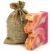 Buabi Natural Handmade Hand Soap Solid Biodegradable Tablet Zero Waste Vegan Jute Gift Bag 100g (AGUACATE)