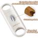 Cigar Cutter 2pcs/Pack Sharp Blade Cutter for Straight Cut and V Cut Cutter (Silver+White) - Buy Online on GoSupps.com