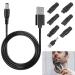 5V USB mesh cable cable 7 connector multifunction USB adapter set razor cable 7 plugs usb adapter set 5V razor charger power cable usb adapter for most razors hair cutting care devices