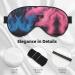 Ultra-Soft Light-Blocking Eye Mask - Blue & Red Fire Print for Optimal Comfort & Restful Sleep | International Shipping Available - Buy Online on GoSupps.com