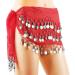 DROK Belly Dancing Belts - 10PCS Hip Scarfs with 128 Silver Coins for Belly Dance - Buy Online on GoSupps.com
