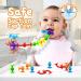 Echocube Suction Toy Set | 28 Silicone Suction Cup Bathing Toys for Kids 3+ | Sensory Play Stress Relief & Travel Toys for Toddlers & Adults - Buy Online on GoSupps.com