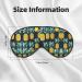 Pineapple Double-Sided Sleep Eye Mask | Soft Blindfold | Adjustable Strap | Block Out Light - Shop Now for Ultimate Comfort - Buy Online on GoSupps.com
