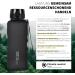 720 DGree Uberbottle 1.5L - BPA-Free Leak-Free Sports Water Bottle with Fruit Container | Large XL Tritan for Gym Hiking Workout - Onyx Black - Buy Online on GoSupps.com
