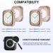 Goton 2 in 1 Waterproof Rugged Case for Apple Watch 40mm Series 6/5/4/SE - Rose Gold | 360 Protective Glass Face Cover & Bumper for iWatch Accessories - Buy Online on GoSupps.com
