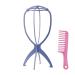 XCZYN Wig Stand Holder Portable Collapsible Wig Holder for Multiple Wigs Durable Wig Stands for Women Wig Drying Stand Travel Wig Holder Stand Wigs Display Stand Tool (1 Pc Light Blue) 1 Pc Light Blue