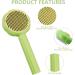 Moseem Pet Hair Cleaner Brush - Cat & Dog Grooming Tool for Shedding - Removes Loose Undercoat - Short/Long Haired Cats - Green - Buy Online on GoSupps.com
