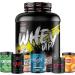 TWP Nutrition Platinum Series All The Whey Up Protein Powder Shake 23g Whey Protein Low Fat Low Carbs 2.1kg / 900g & 70/30 Servings Vegetarian Friendly (Banana Split 2.1kg) Banana Split 2.1kg - Buy Online on GoSupps.com