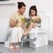 Potty Training Seat with Step Stool Ladder for Toddlers - SKYROKU Comfortable and Safe Potty Seat with Anti-Slip Pads - Grey - Buy Online on GoSupps.com