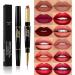 ventes flash Doublure l vres et rouge l vres pour femme doublure en 1 durable 2 longue doublure en velours avec l vre t te crayon rouge l vres pour les voyages quotidiens 1 unit (Lot de 1) red-4 - Buy Online on GoSupps.com
