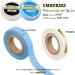 YMHPRIDE 2 PCS Lace Front Wig Support Tape - Double Sided Adhesive Roll for Hair Extensions - Salon Quality Replacement Tape - Blue and White 1CM * 3Yard Rolls - Buy Online on GoSupps.com