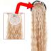 Ponytail Extensions 22" Synthetic Fluffy Curly Ponytail Hairpieces Clip in Ponytail Hair Extensions for Women Long Corn Wave Ponytail Extensions for Women(Color:004) 22inch 004 - Buy Online on GoSupps.com