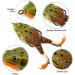 2-Piece Double Propeller Frog Lures - 9cm Soft Silicone Bait for Perch Trout & Pike Fishing - 360 Double Hook Tackle - Buy Online on GoSupps.com