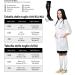 aZengear Compression Socks 20-30mmHg for Anti DVT, Flying, Travel, Varicose Veins - S/M Black w/Navy - Buy Online on GoSupps.com