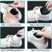 Shoe Crease Protector 2 Pair Set for Men's US Size 7.5-12 - Soft Material, Running & Casual Shoe Toe Box Crease Guard in White & Black - Buy Online on GoSupps.com