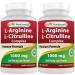Best Naturals L-Arginine L-Citrulline Complex 1000 mg 120 Tablets (120 Count (Pack of 2))