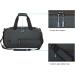 Water-Resistant MarsBro Weekender Duffel Bag with Shoe Compartment - Black - Buy Online on GoSupps.com