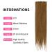 Handmade 24-Inch Dsoar Synthetic Dreadlock Extensions - 0.6cm Thin 20 Strand Crochet Hair for Hip-Hop Style - Color 27# - Buy Online on GoSupps.com