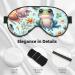 Double-Sided Cartoon Frog & Floral Eye Mask | Unisex Sleep Shade Cover | Best Sleep Aid for Travel & Home - Buy Online on GoSupps.com