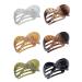 Kavya hair clip big French hair clips women thin hair slip-resistant hair clip 6 pcs hair clips Elegant hair jewelry women and girls (shiny) glossy-1