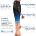 aZengear Calf Compression Sleeves for Men & Women - Shin Splint Support Brace - Compression Calf Guards for Torn Muscles - Leg Sleeves for Cramps (S-M Black w/Blue) - Buy Online on GoSupps.com