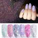 Glittering Nail Art Flakes - 2 Boxes of 24 Grids in Heart Star & Holographic Moon Shapes for Crafting & Nail Designs - International Shipping Available - Buy Online on GoSupps.com